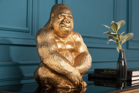 Figurina decorativa din Metal Auriu H43xL27cm Kong