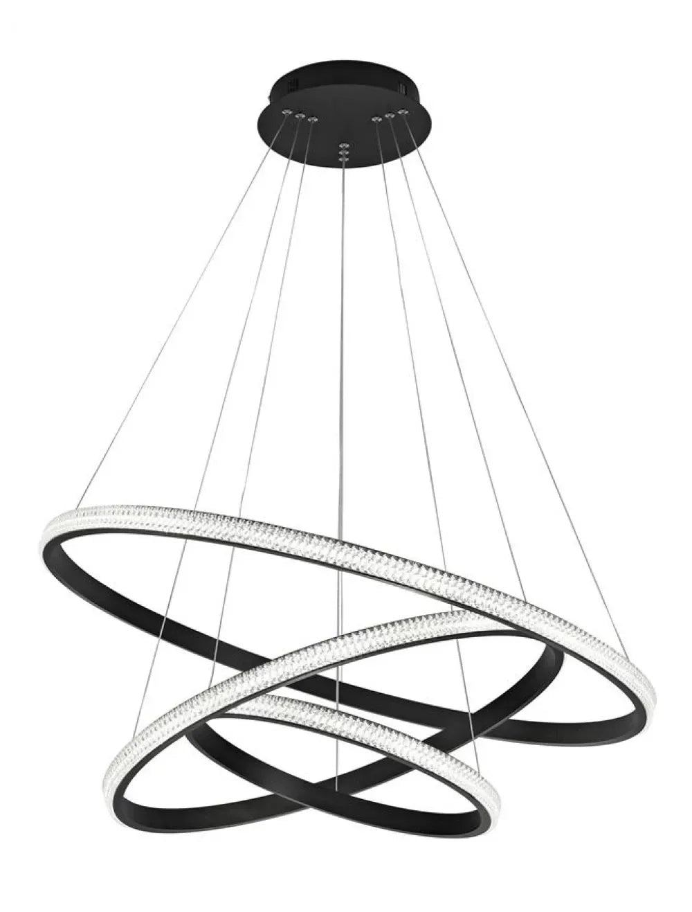 Lustra din Aluminiu Negru H120xL78cm IP20 62W 3586lm 3000k NAGER