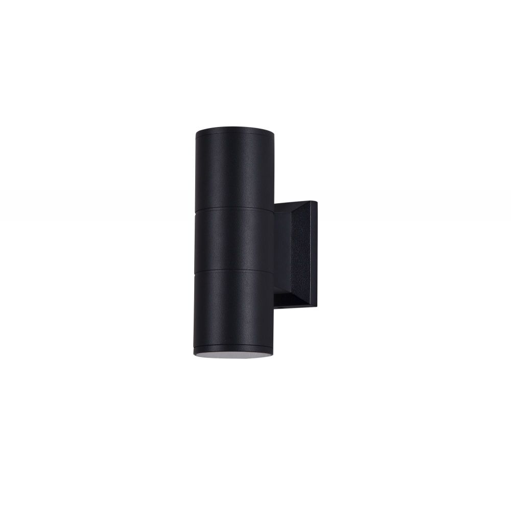 Aplica de perete pentru exterior din Metal Negru cu 2 becuri L7x12xH18cm Bowery