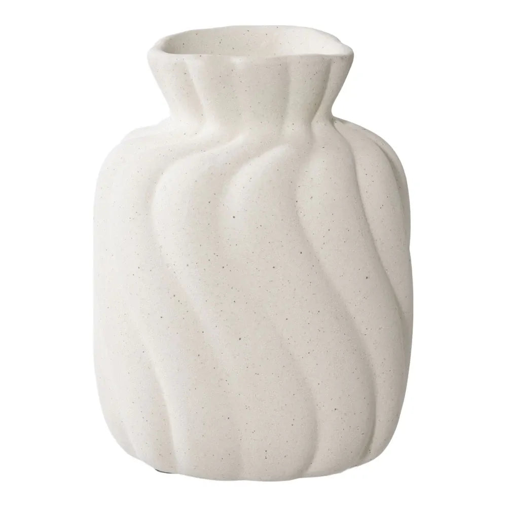 Set 2 vaze din Ceramica Alb H12/15xD9/11cm HN0878