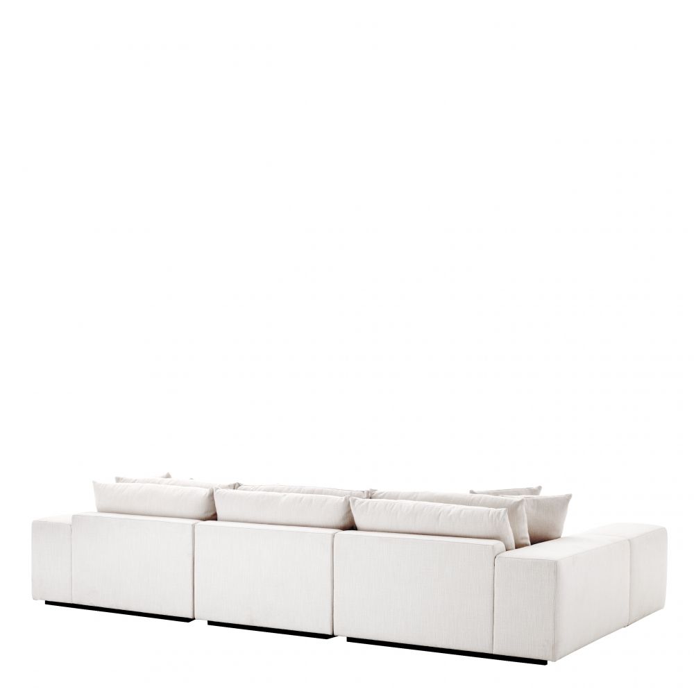 Coltar modular Vista Grande Eichholtz din Stofa Avalon Alba L380cm