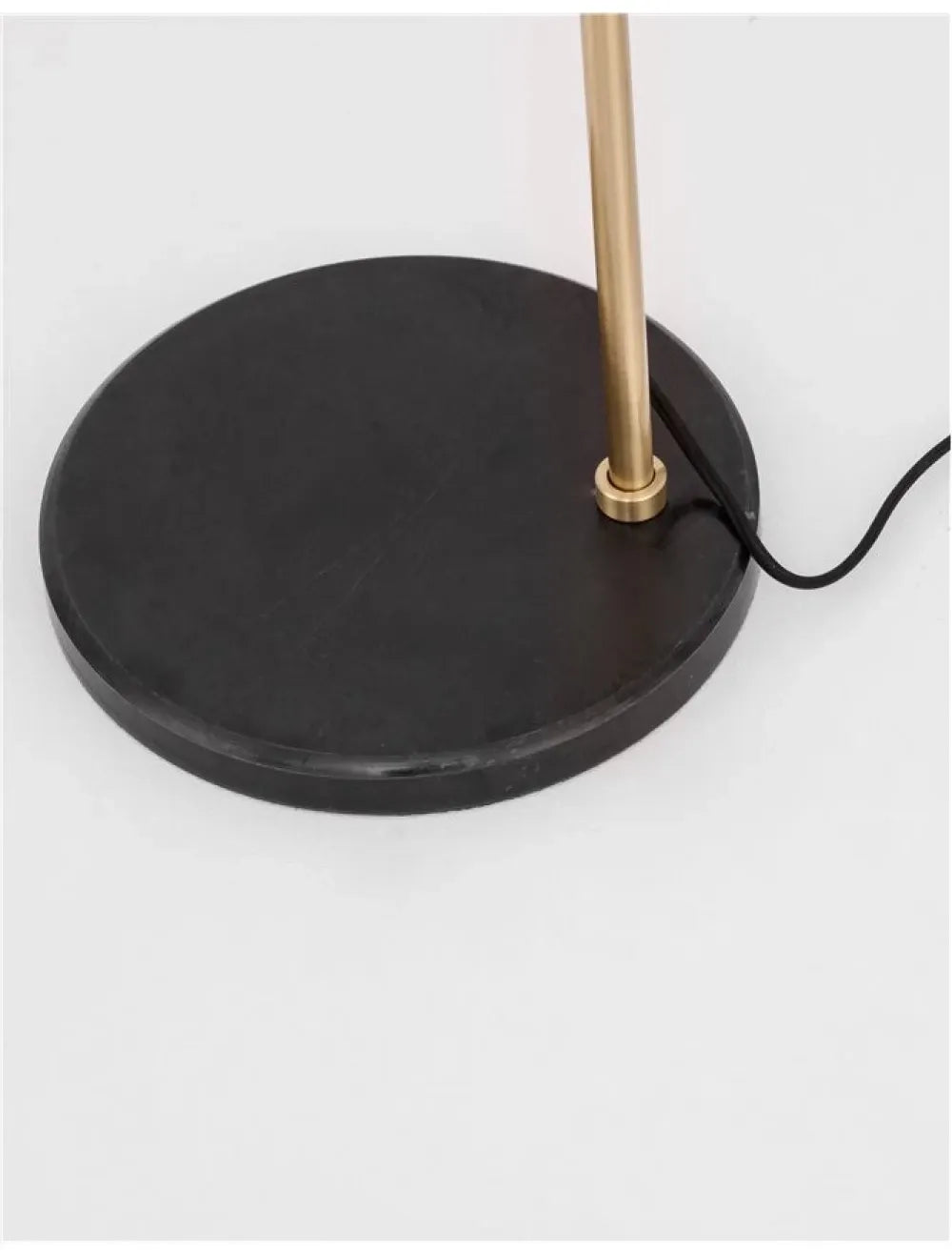 Lampa de podea structura din Metal Negru/Auriu si abajur din Sticla Alb H140xL31cm IP20 ALVAREZ