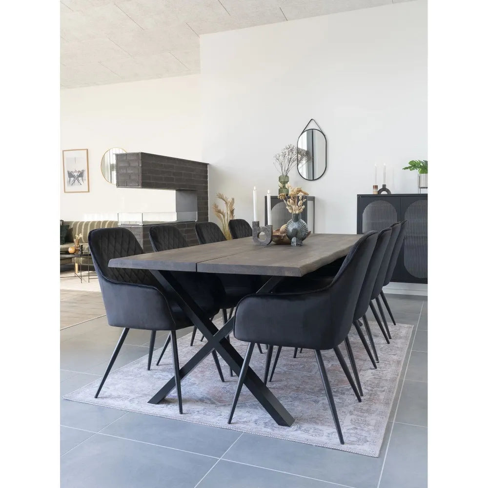 Oglinda cu rama din Metal Negru 60x35cm Trapani
