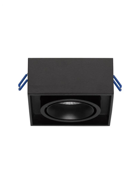 Spot incastrat din Aluminiu Negru H7.8xL9.6cm IP20 10W GU10 Brook