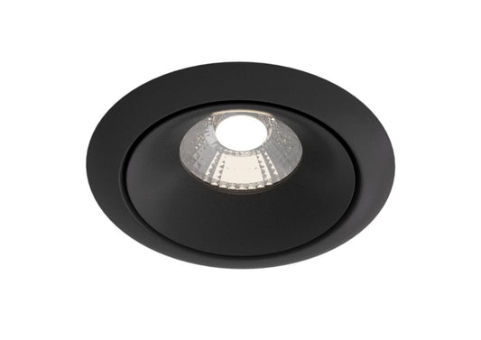 Spot incastra din Aluminiu Negru D10xH8cm Yin