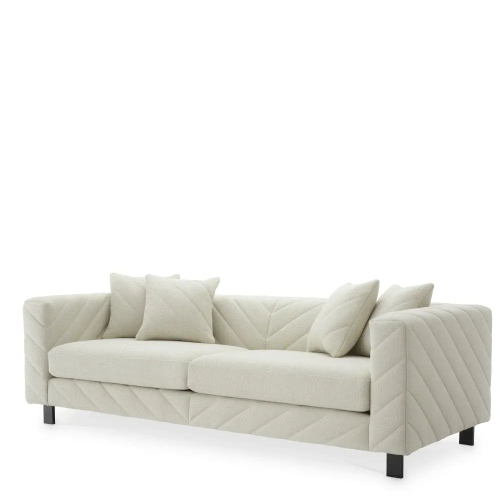 Canapea tapitat cu Stofa Reve Crem L230xA100xH69cm Avellino Eichholtz