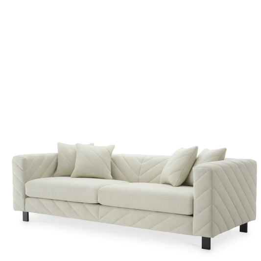 Canapea tapitat cu Stofa Reve Crem L230xA100xH69cm Avellino Eichholtz