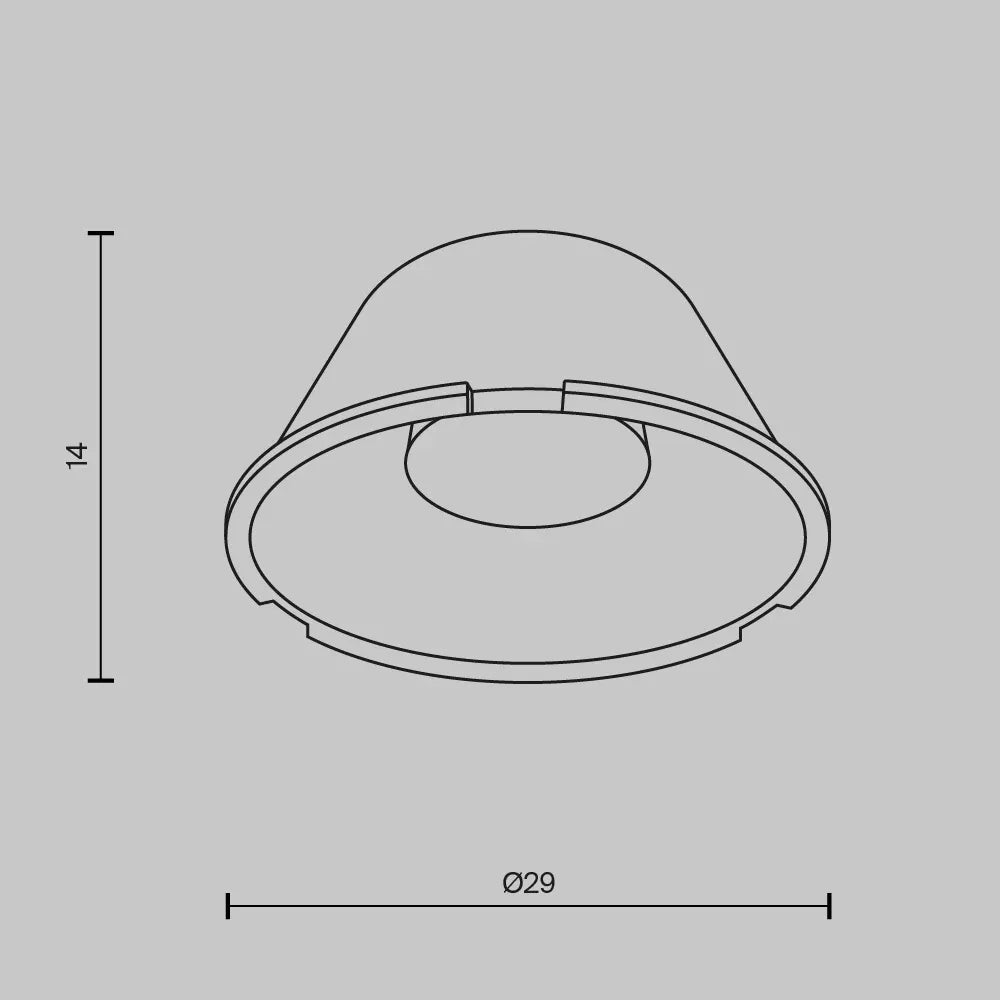 Lentila spot Wise ⌀29mm 50° pentru spot Wise din Plastic Transparent