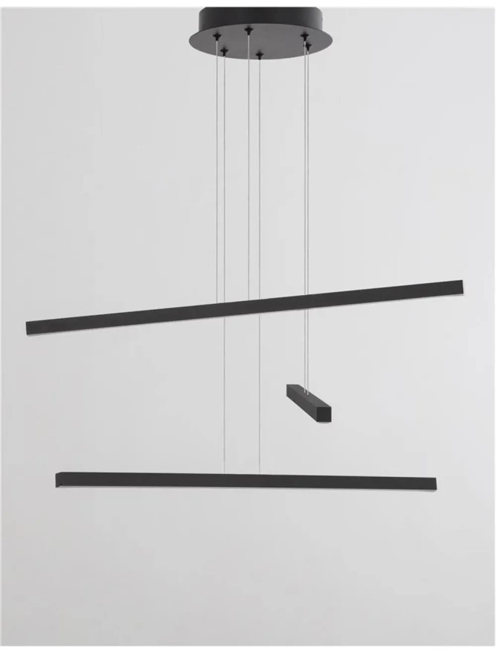 Candelabru din Aluminiu Negru H180xL55cm IP20 41W 4183lm 3000k LIOR