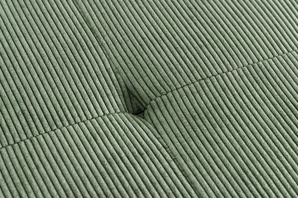 Bancheta din Metal Negru si Catifea raiata Verde H42xL100cm Boutique