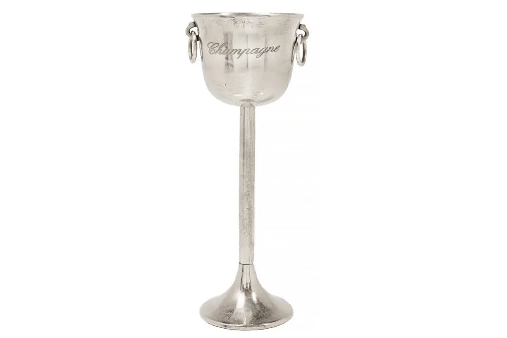 Frapiera inalta din Metal Argintiu H80xD29cm Champagne