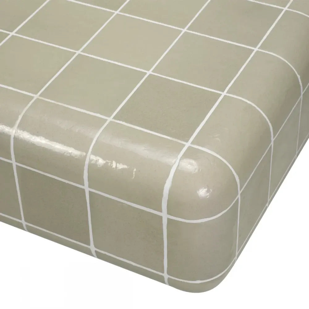 Masuta de cafea pentru exterior din Beton armat cu fibra de sticla Gri H42.5xL98cm Mateo Eichholtz