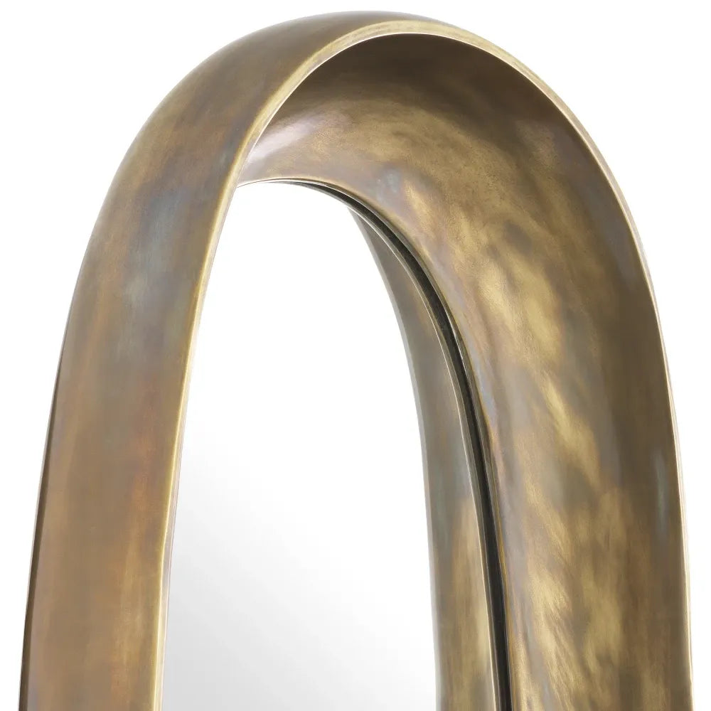 Oglinda cu rama din Metal/MDF Alama L46xH80cm Sandals L Eichholtz