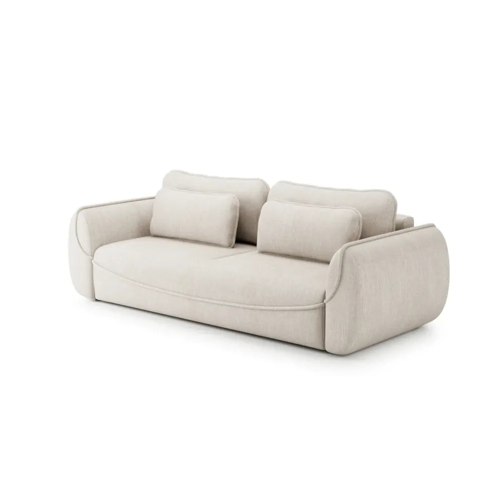Canapea extensibila din stofa Rebel 25 bej L257x92cm Umea