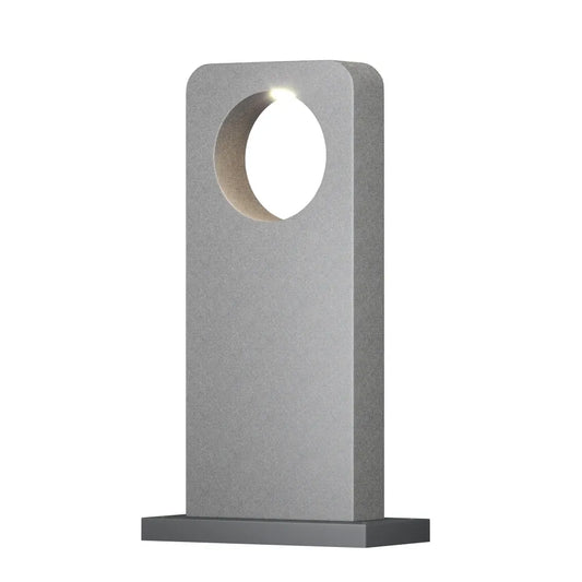 Stalp exterior din Ciment/Aluminiu Gri H74xL30cm Betone