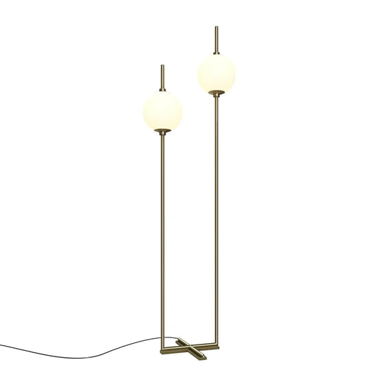 Lampa podea din Metal Alama si Sticla Alb H150xL44cm The Sixth Sense