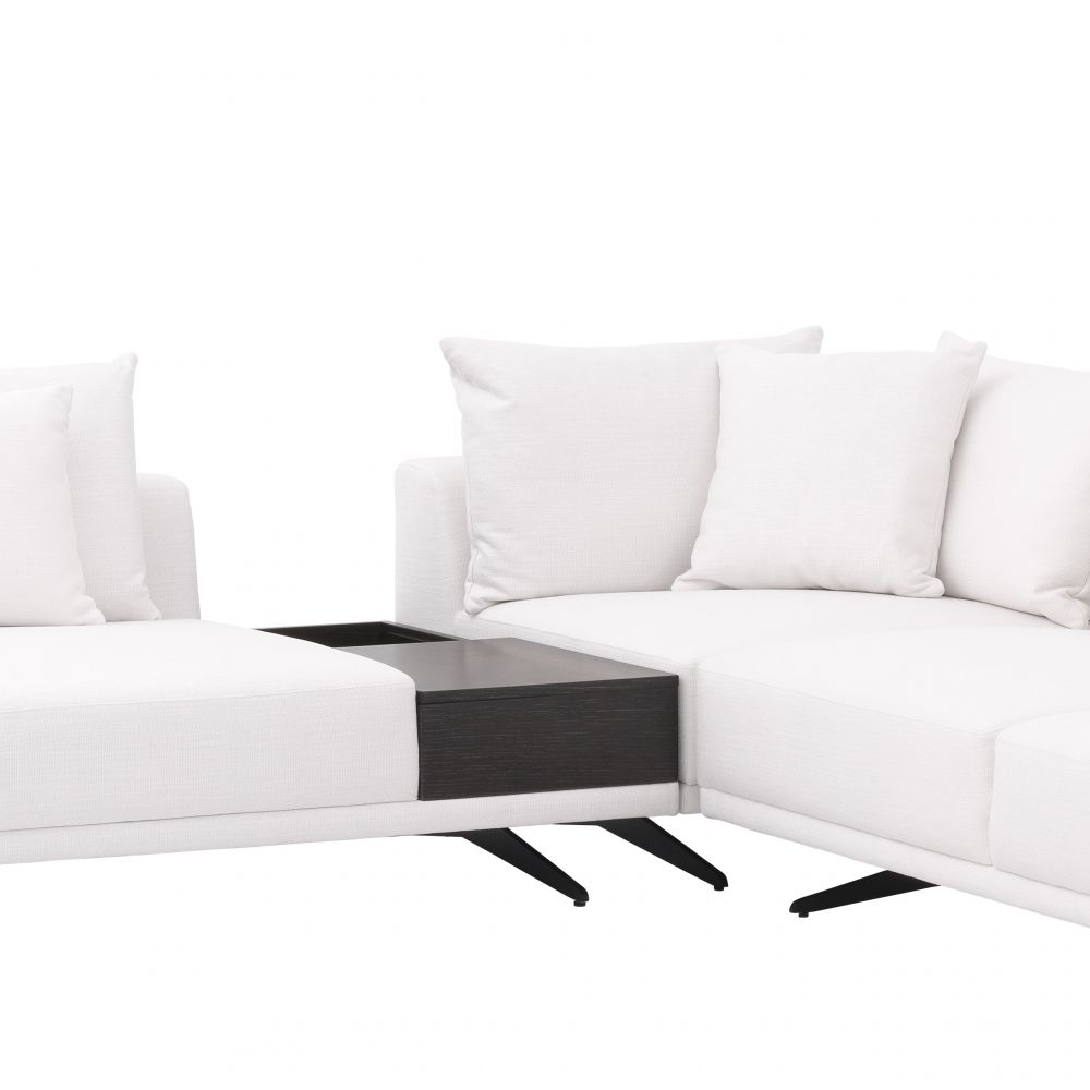 Coltar Fix Endless Eichholtz din Stofa Avalon Alba L340cm