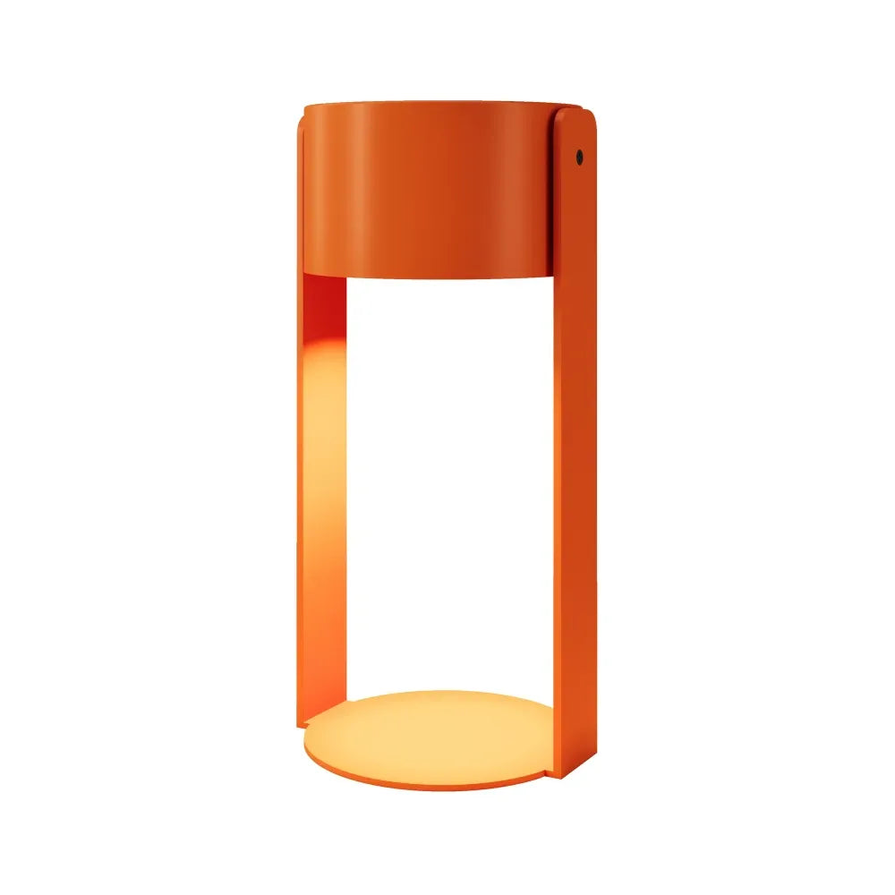 Stalp exterior din Metal Portocaliu H25xD11cm Cavo