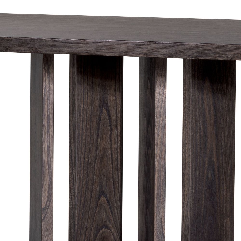 Masa Dreptunghiulara Julius Eichholtz din Furnir de stejar Maro de 6-8 persoane L240xH76cm