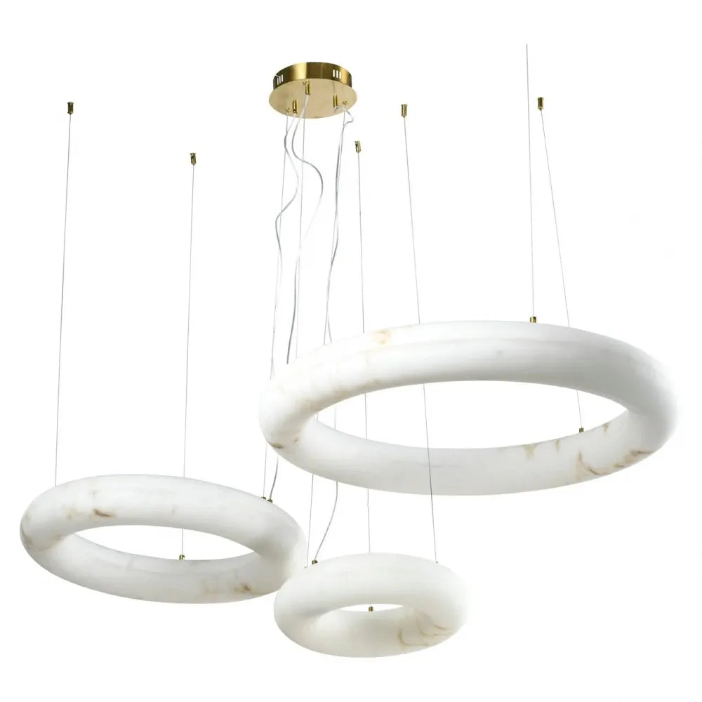 Candelabru din Metal/Rasina Auriu/Alb L143.5xH150cm Chandelier Richmond interiors