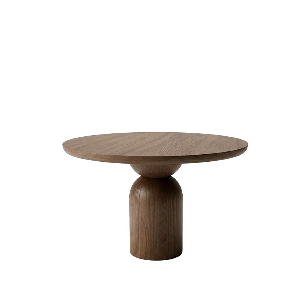 Masa dining Rotunda din Lemn de Stejar in dimensiuni multiple Essenza