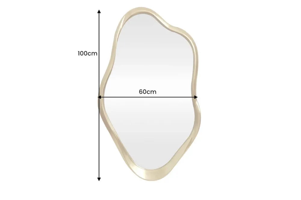 Oglinda cu rama din Poliuretan/MDF Auriu L60xH100cm EMBER