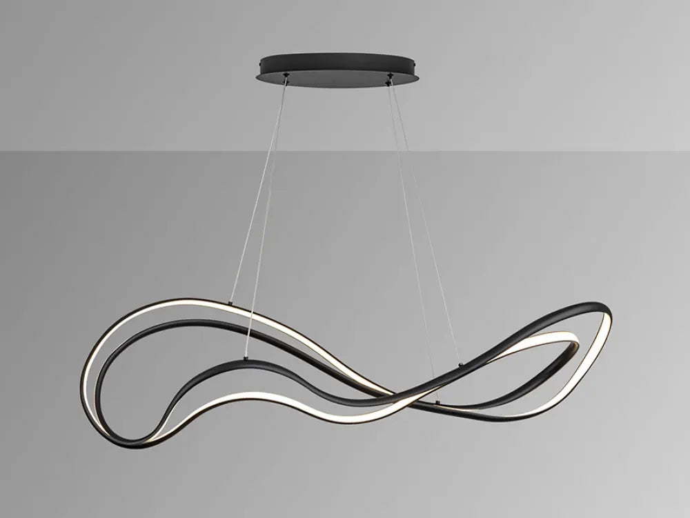Lustra din Metal Negru H150xL115cm Danza
