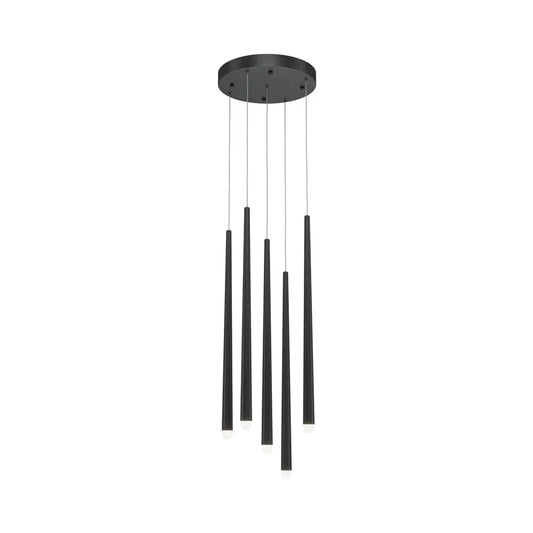 Lustra din Aluminiu Negru H150xD32cm 30W Cascade