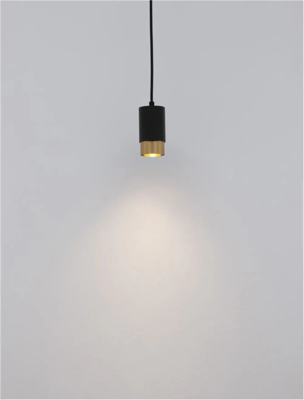 Pendul din Aluminiu Negru/Auriu H160.8xL5.9cm IP20 PONGO