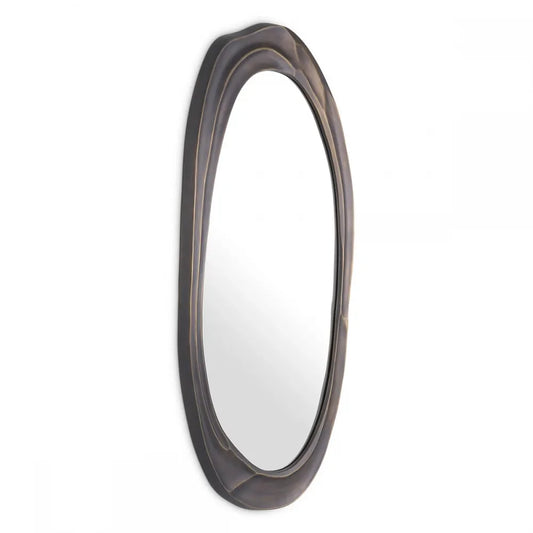 Oglinda cu rama din Metal/MDF Bronz L71xH142cm Karma L Eichholtz