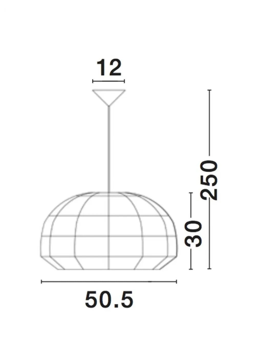 Pendul structura din Metal Alb si abajur din Ratan Crem H250xL50.5cm IP20 MELODY