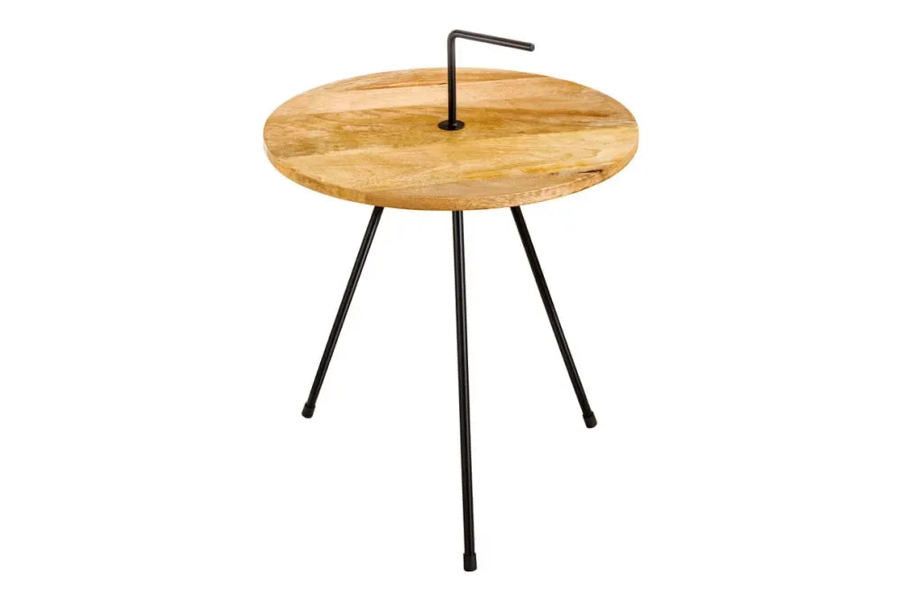 Masuta laterala din Lemn de mango Maro si Metal Negru L45xH50cm Simply clever