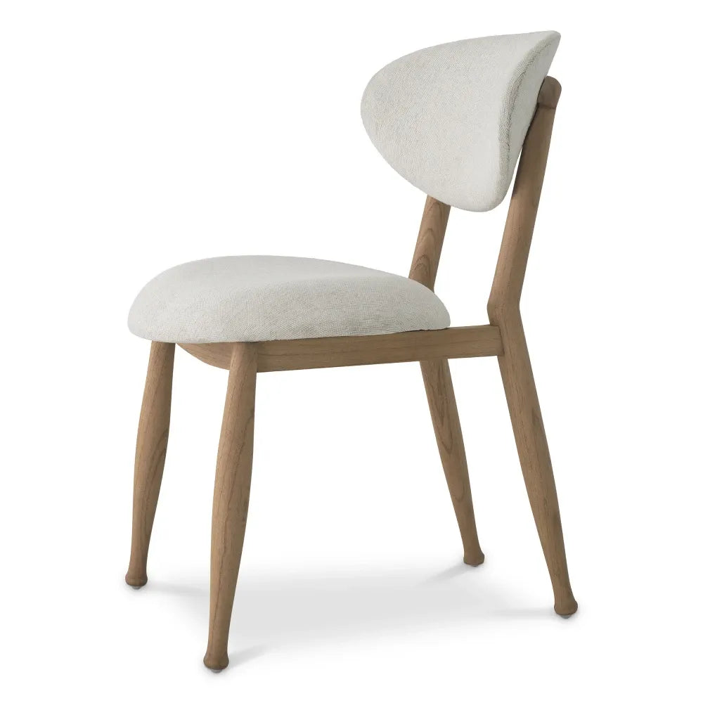 Scaun tapitat cu Stofa Crem L53xA59xH80cm Allston Eichholtz
