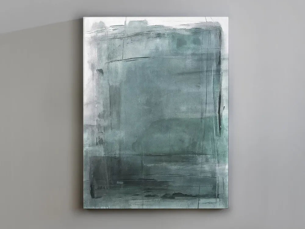 Tablou Abstract pe Panza Albastru L110xH145cm Blues