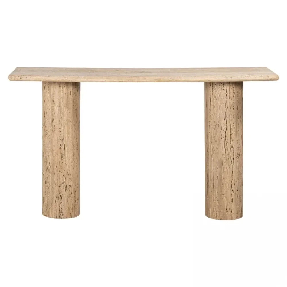 Consola din Travertin Bej L140xH78cm Hampton Richmond Interiors