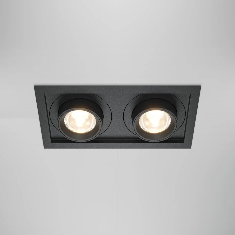 Spot incastrat din Aluminiu/plastic Negru H9.7xLcm Hidden