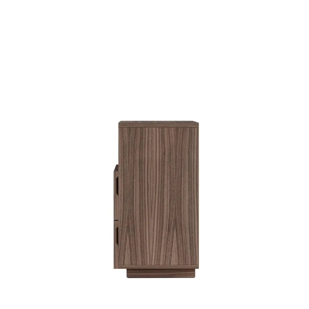 Noptiera cu sertare Borneo de culoare nuc L40xH68cm