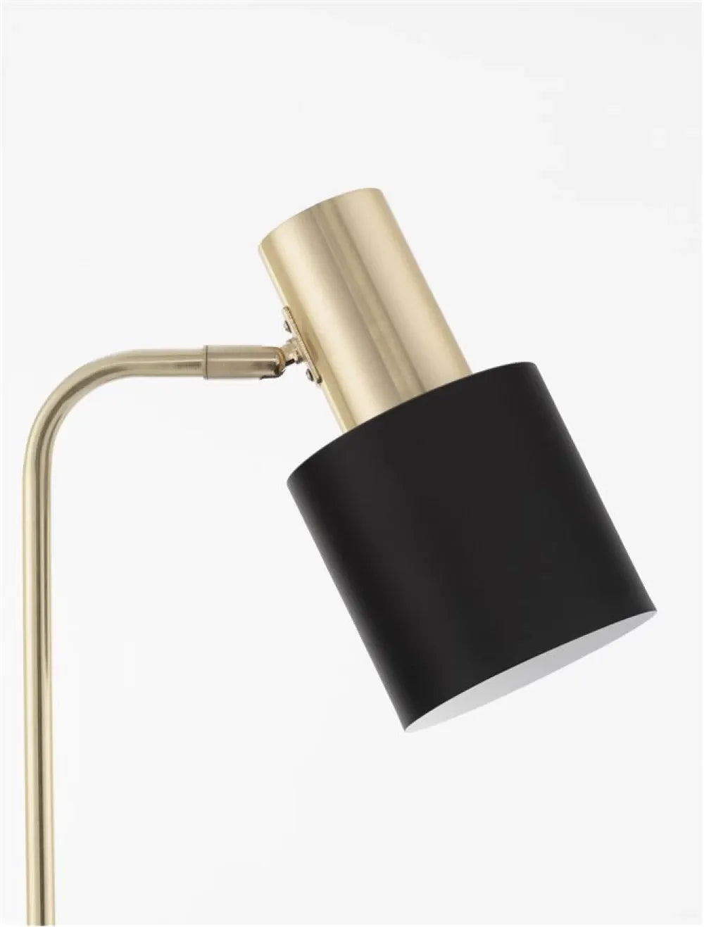 Lampa de podea structura din Metal Auriu si abajur din Metal Negru H153.5xL35cm IP20 PAZ