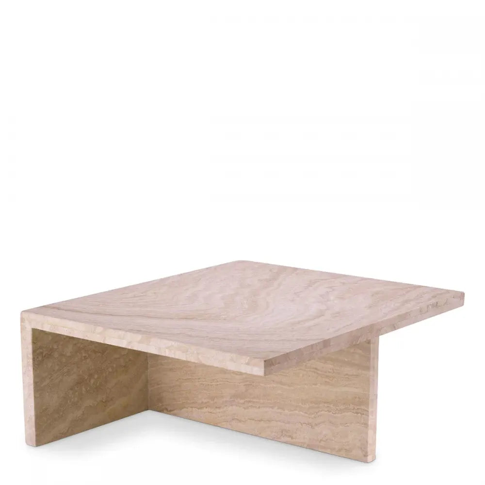 Masuta de cafea Dreptunghiulara din Travertin Bej L70xl60cm Amara Eichholtz