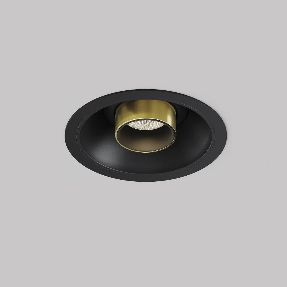 Spot incastrat din Aluminiu Negru/Alama H21.6xD3cm 7W 460lm 3000k Focus T