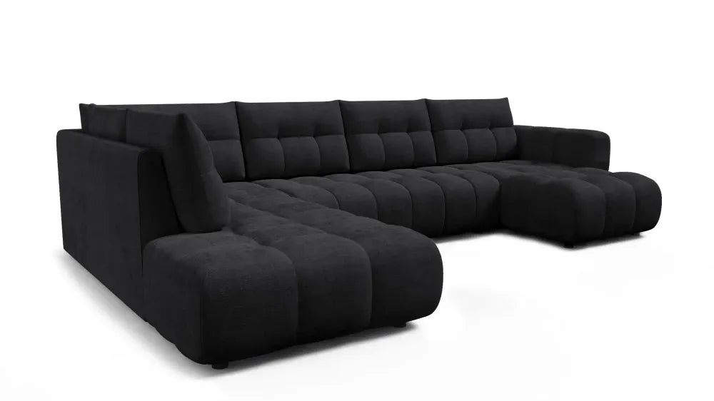Coltar in forma de U tapitat cu material pet friendly Alias begruL374 x 219cm