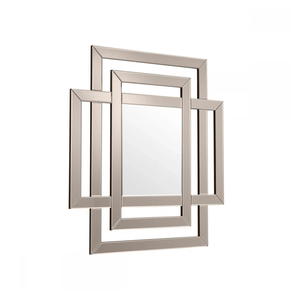 Oglinda cu rama din Sticla Bronz L100xH110cm Mortimer Eichholtz