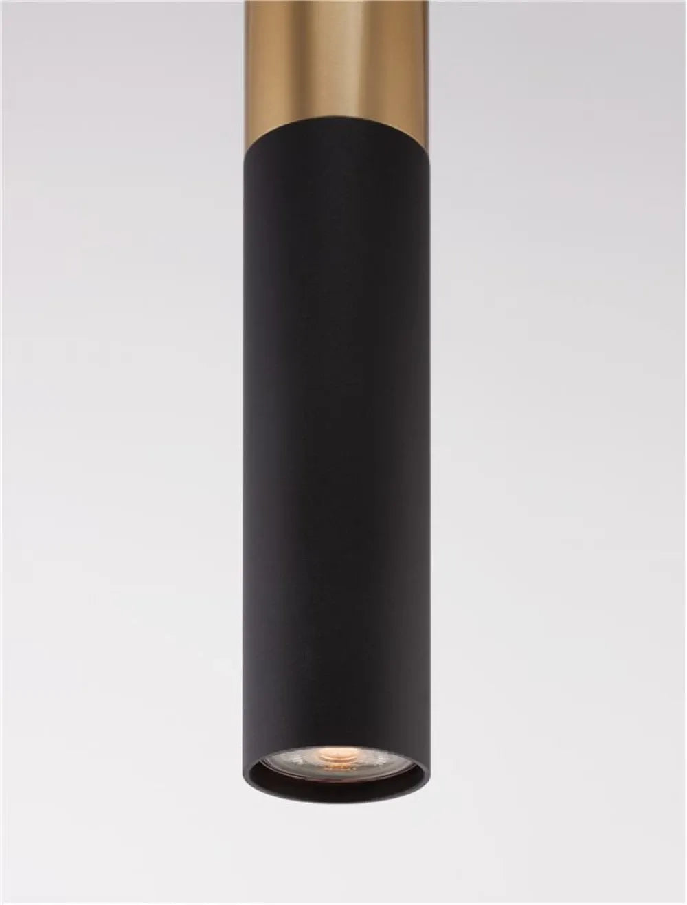 Pendul din Aluminiu Negru/Auriu H180xL5.6cm IP20 PONGO