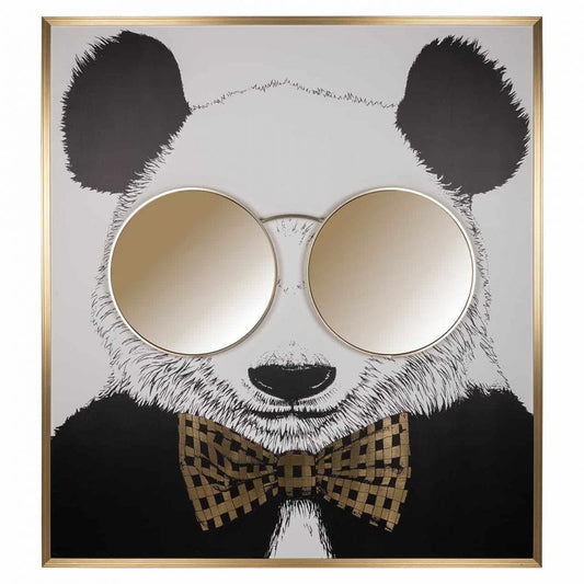 Tablou cu oglinda Auriu/Negru L118.5xH130.5cm Panda Richmond Interiors