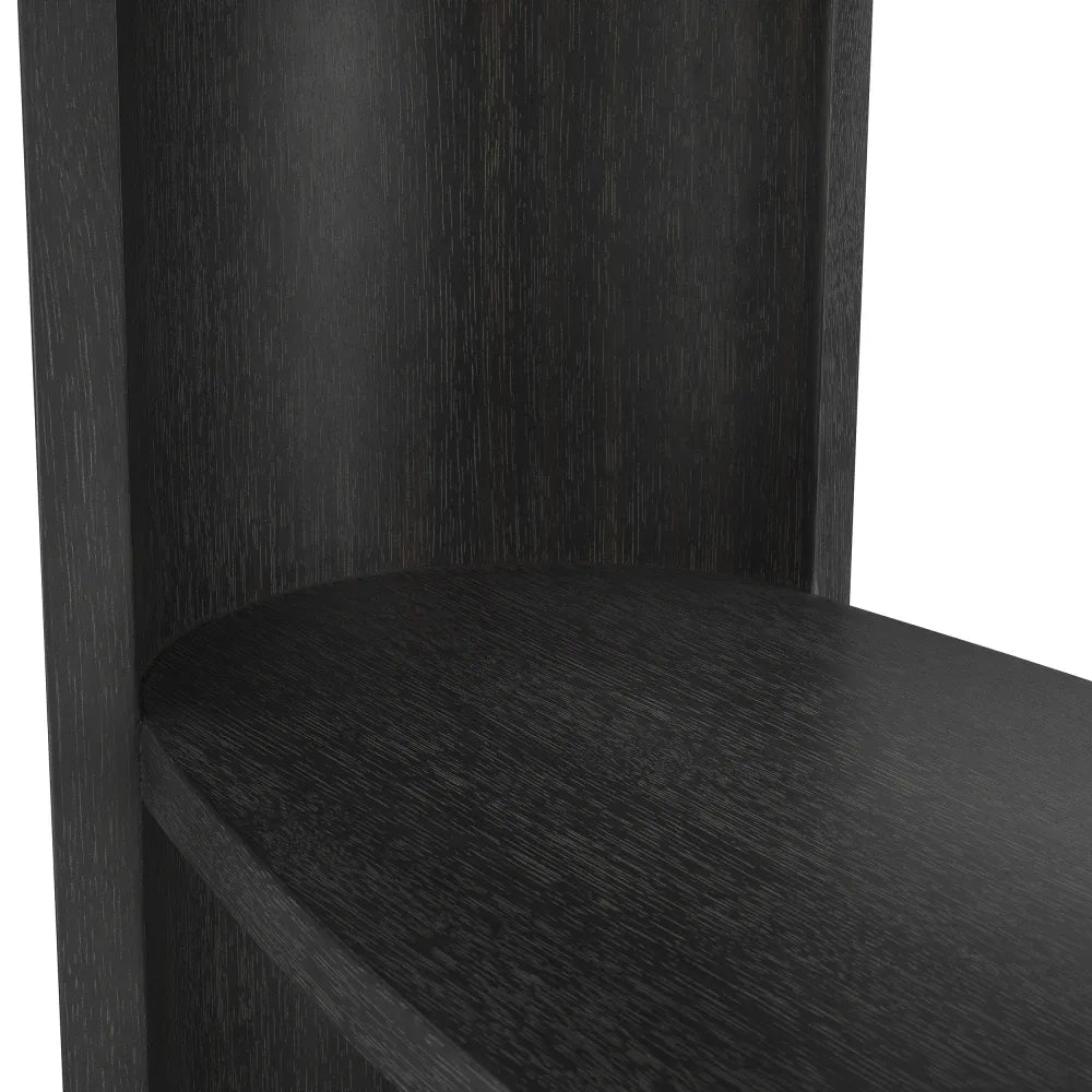 Biblioteca din Furnir de stejar Gri carbune L130xH210cm Splendora Eichholtz