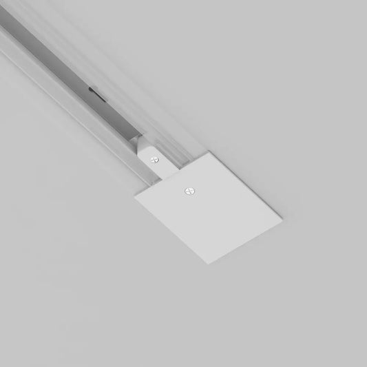 Element alimentare sina monofazata incastrata din Aluminiu Alb L12xH2cm Accessories for tracks Unity