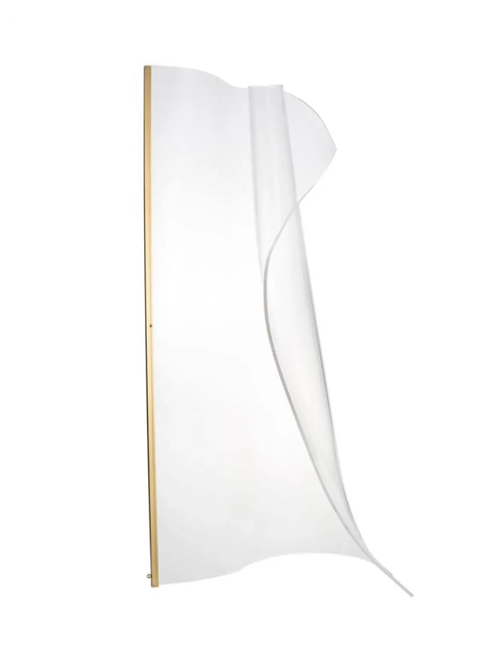 Lampa de podea structura din Aluminiu Auriu si abajur din Acrilic Transparent H105xL80cm IP20 32W 2518lm 3000k SIDERNO