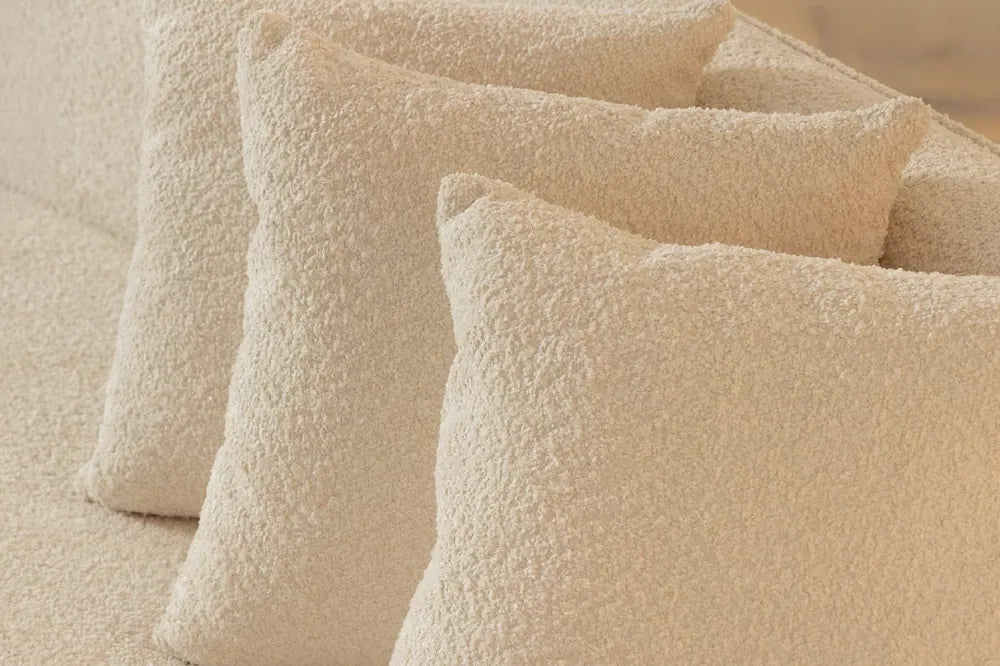 Canapea 3 locuri tapitat cu Stofa boucle Bej L330cm Atelier