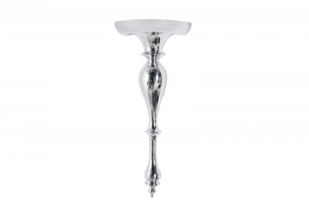Etajera suspendata din Aluminiu Argintiu Scala L80xH80cm