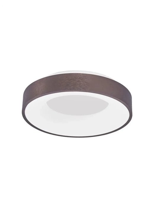 Plafoniera structura din Aluminiu Maro si abajur din Acrilic Alb H9xL38cm IP20 30W 1845lm 3000k RANDO THIN